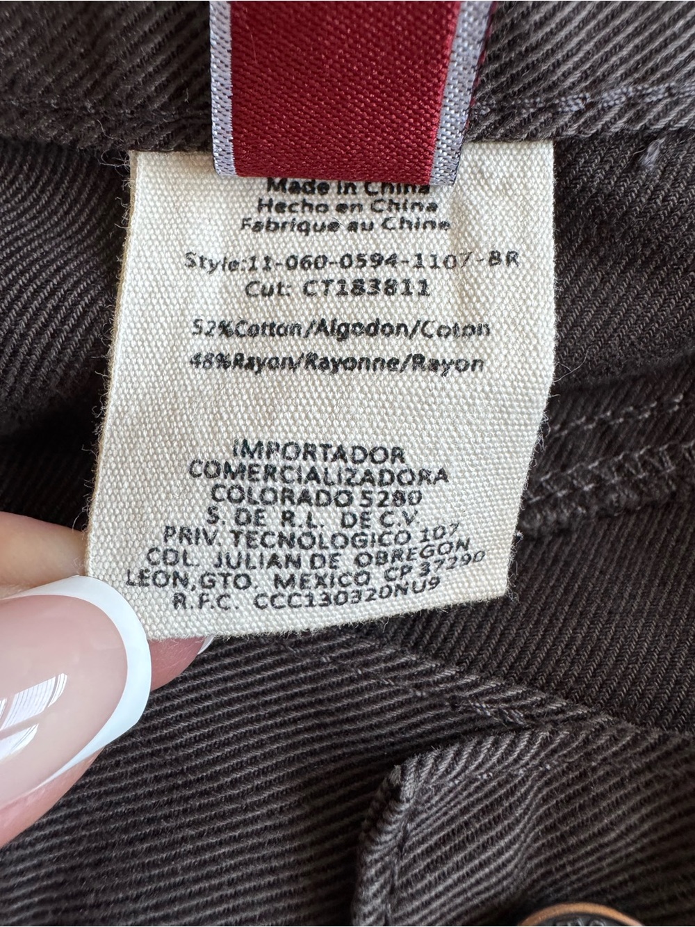 Stetson chocolate brown midi denim skirt - Picture 8 of 9